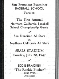 1947: 1st Annual SF Examiner All-Star Championship Game 