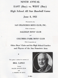 1951: Eight Annual East vs. West High School All-Stars 