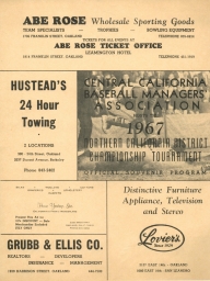 1967: Central Calif. Baseball Managers Association