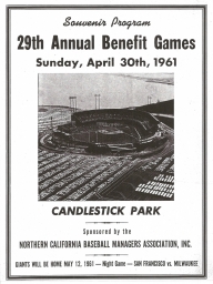 1961: 29th Annual Nealon Benefit Games Candlestick Park