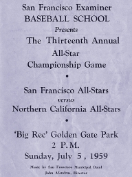 1959: 13th Annual SF Examiner All-Star Championship Game