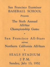 1952: 6th Annual SF Examiner All-Star Championship Game