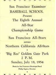 1954: 8th Annual SF Examiner All-Star Championship Game