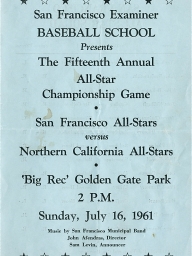 1961: 15th Annual SF Examiner All-Star Championship Game