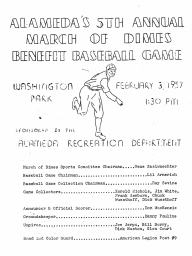 1957: 5th Annual March of Dimes Game