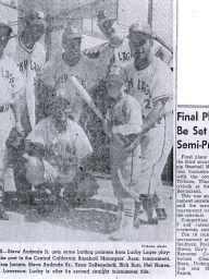 1957 Central Calif. Baseball Managers Association