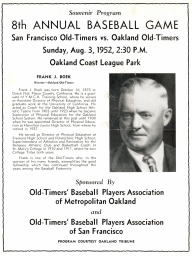 1952: 8th Annual Baseball Game