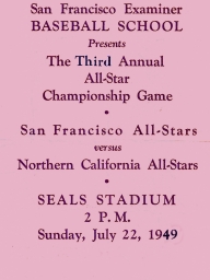 1949: 3rd Annual SF Examiner All-Star Championship Game 