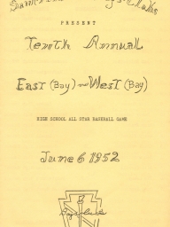 1952: Ninth Annual East vs. West High School All-Stars 