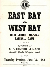 1953: Tenth Annual East vs. West High School All-Stars 