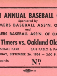 1954: 10th Annual Baseball Game