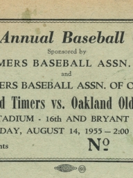 1955: 11th Annual Baseball Game 